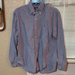Ralph Lauren Men's Casual Blue Button-Down Shirt